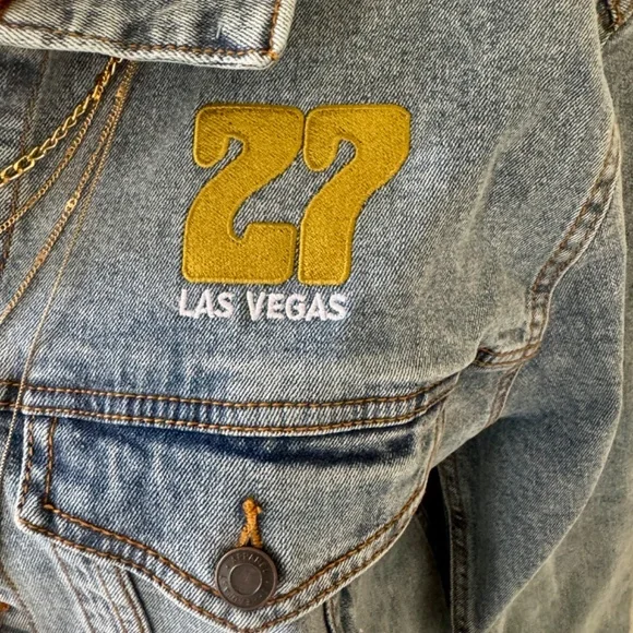 Commemorative Jean Jacket-Hendrix, Morrison, Winehouse, Cobain, Joplin, Johnson - Picture 4 of 9